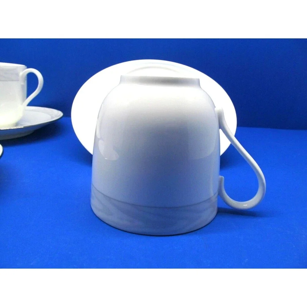 Mikasa Satin Moire Cups And Saucers 4 sets  Produced 1988-89